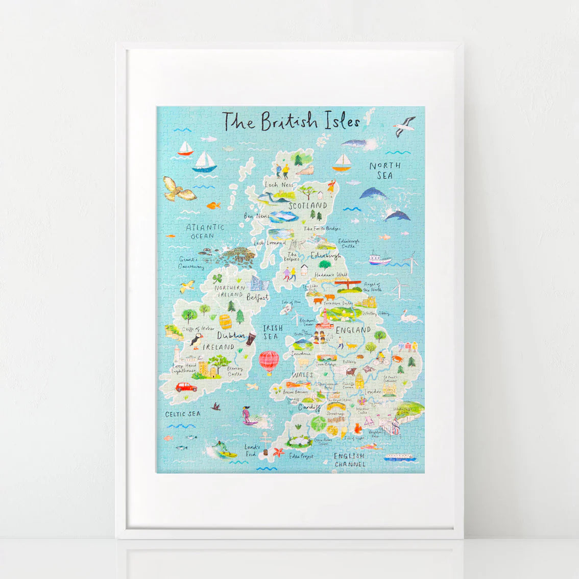 Talking Tables - Map of the UK Jigsaw Puzzle - 1000 Pieces