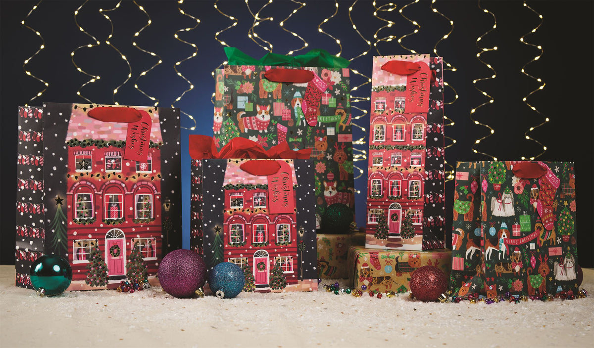 Glick - Christmas Gift Bags - Santa Paws