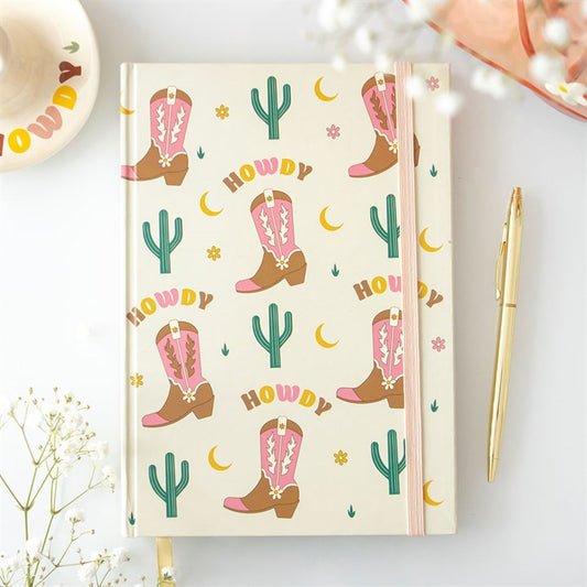 Cowboy Boot A5 Notebook with Stickers