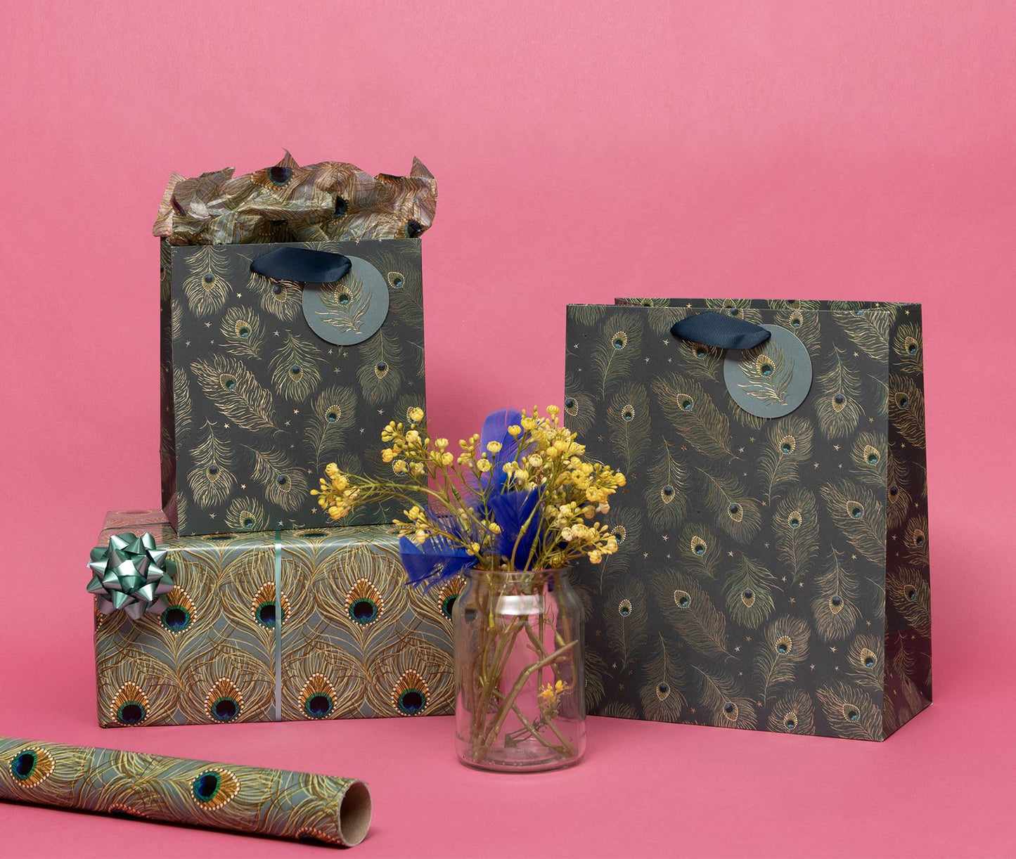 Glick Peacock Quill Gift Wrap