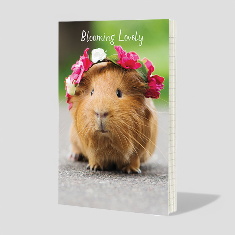 A5 Notebook - Blooming Lovely Guineapig