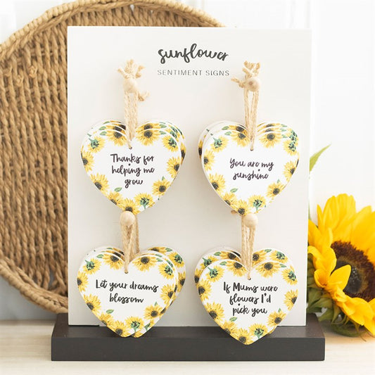 Sunflower Heart Sentiment Signs
