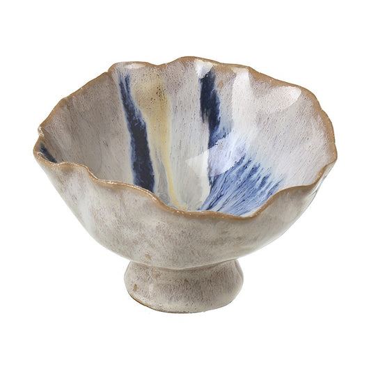 White & Blue Porcelain Bowl - Small