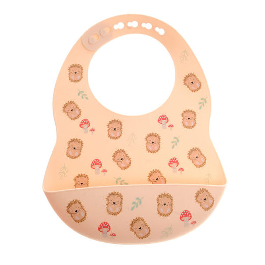 Silicone feeding bib - Hedgehog