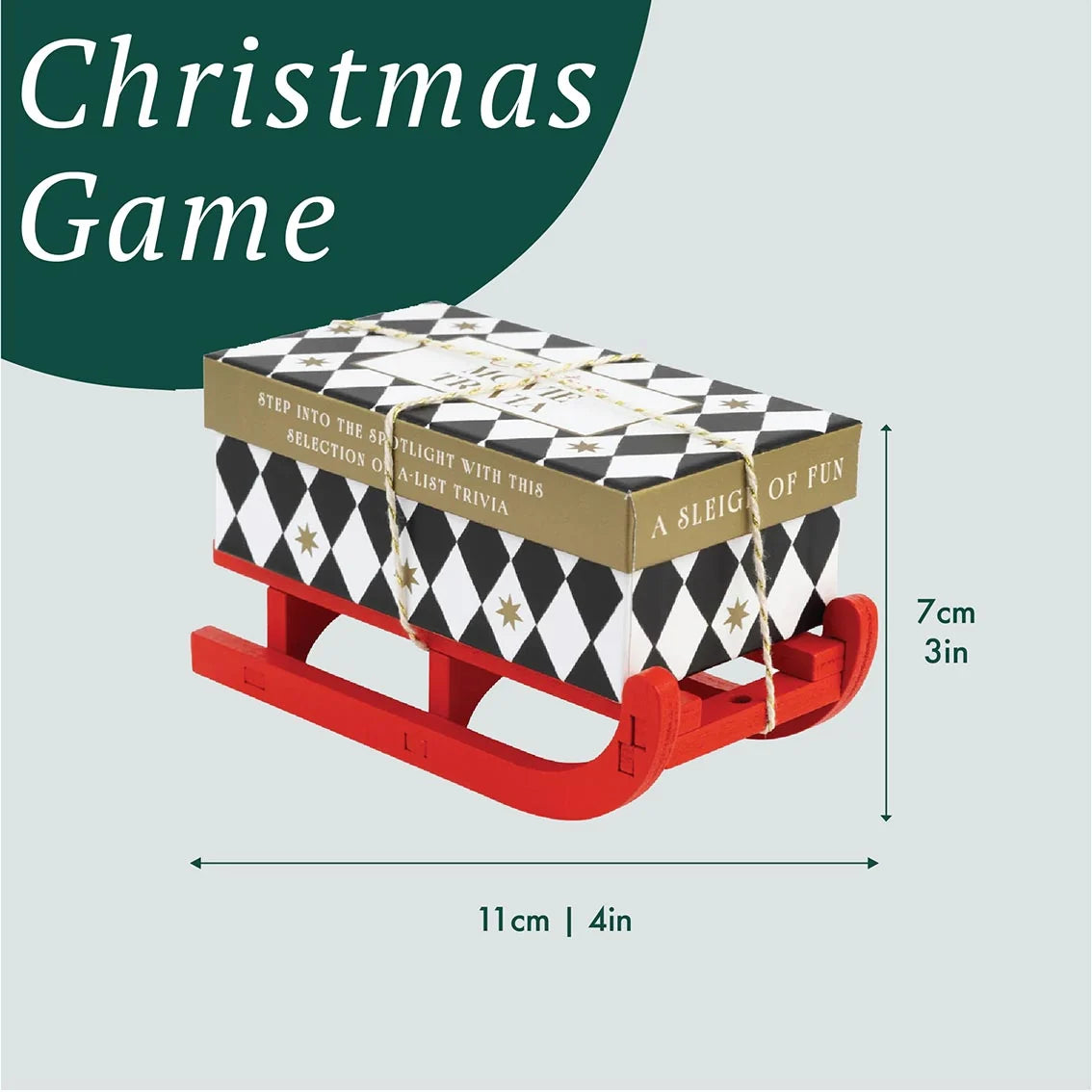 Movie Trivia Christmas Mini Sleigh - 6.5cm