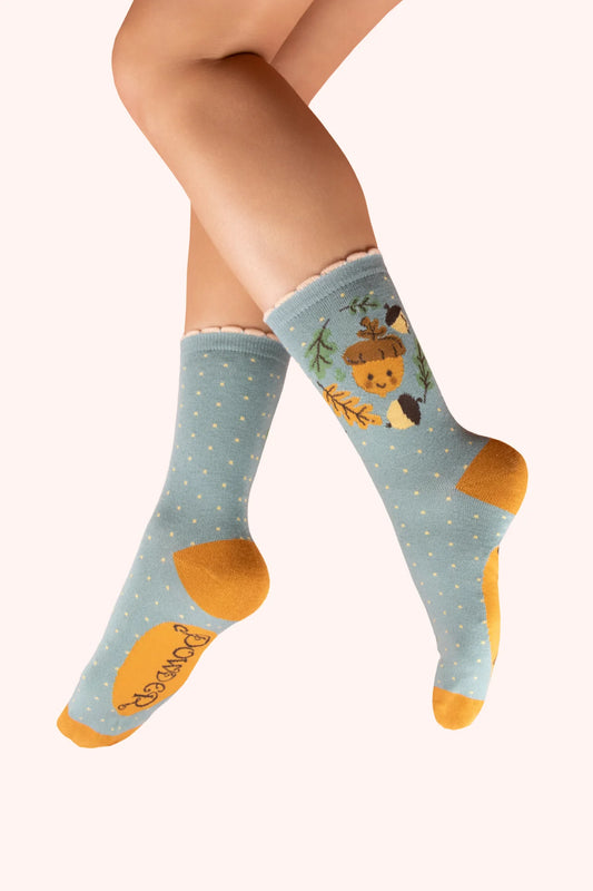 Power Women Socks - Happy Acorn