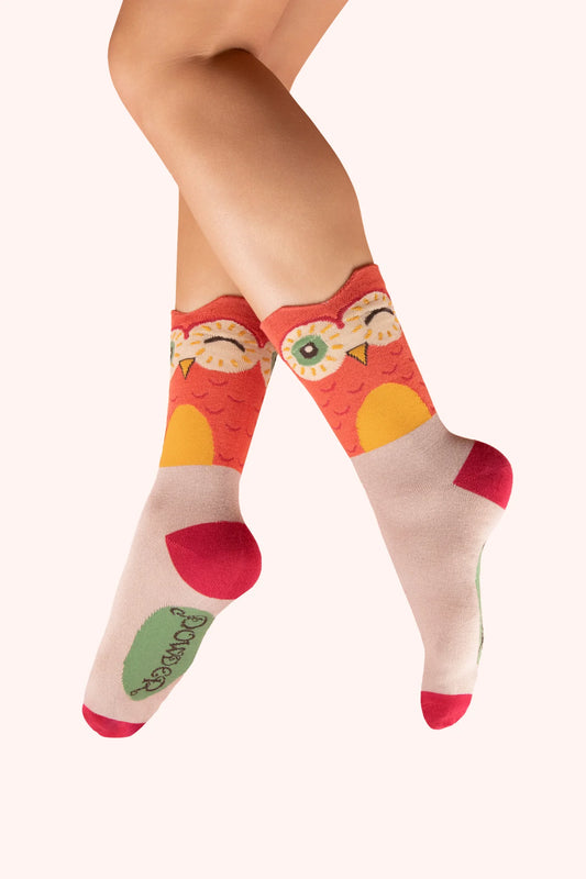 Power Women Socks - Owl
