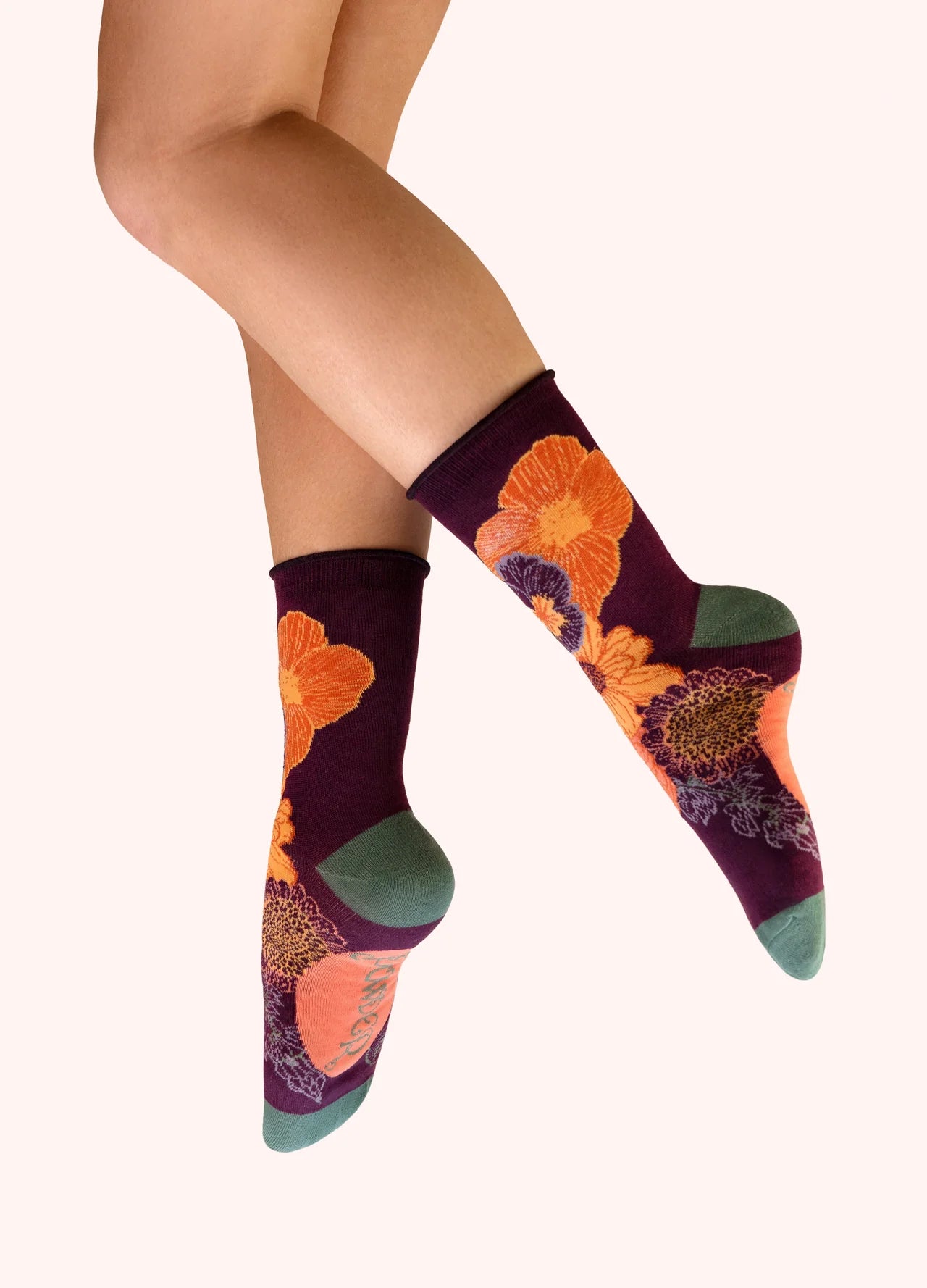 Powder Ladies Ankle Socks - Beautiful Bouquet