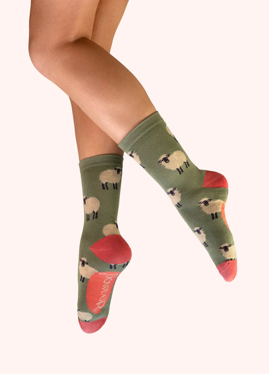 Powder Ladies Ankle Socks -  Sheep