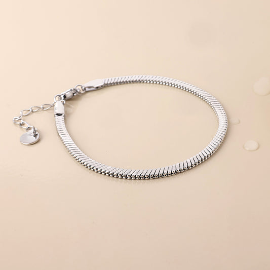 POM - Rae Stainless steel platinum plated bracelet