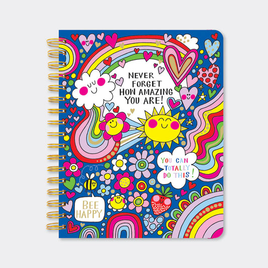 200-Page Lined Wirebound Notebook - Never forget how amazing you are!