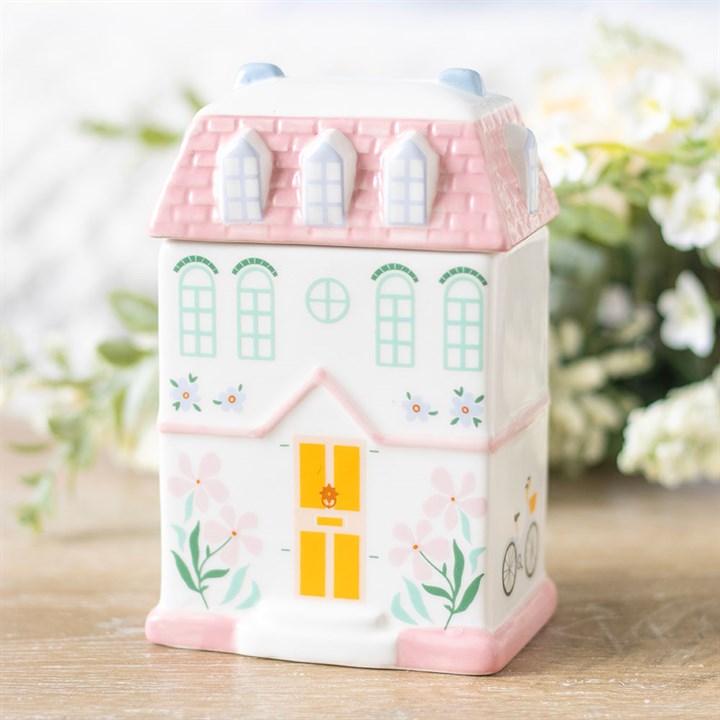 Pastel House Shaped Oil Burner and Wax Warmer