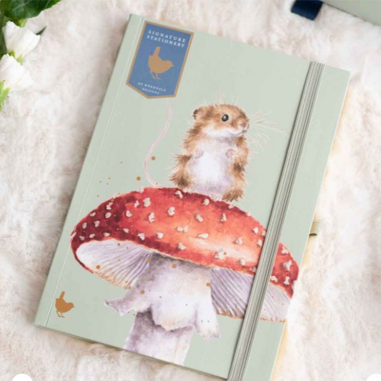 Wrendale 'He's a Fun-Gi' Mouse Signature Stationery Notebook