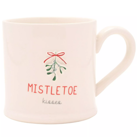 Embossed Mug - Mistletoe