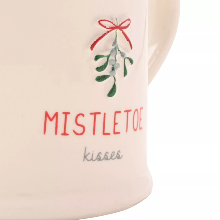 Embossed Mug - Mistletoe