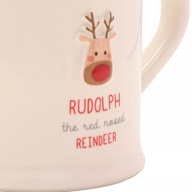 Embossed Mug - Reindeer