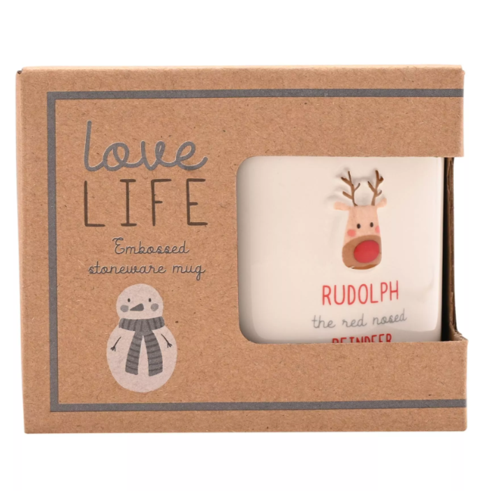 Embossed Mug - Reindeer