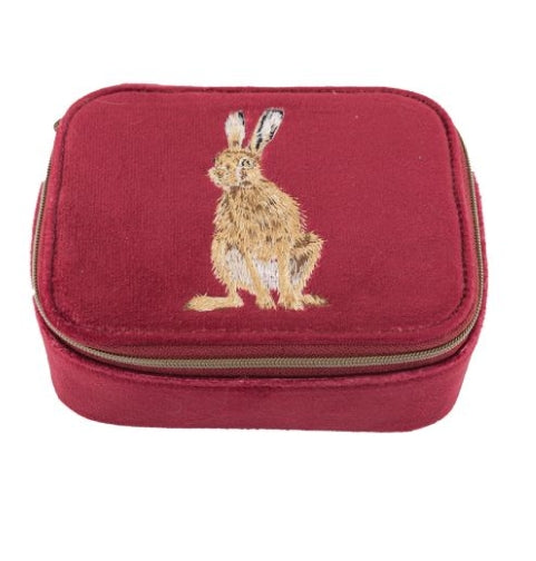 Wrendale - 'Golden Hour' Hare Embroidered Accessory Case
