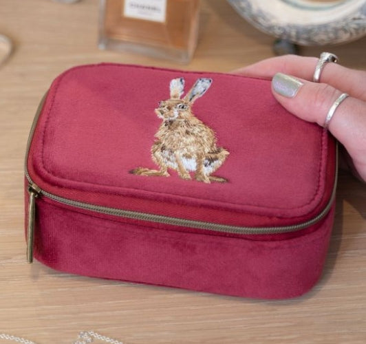 Wrendale - 'Golden Hour' Hare Embroidered Accessory Case