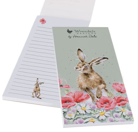 Wrendale 'Field of Flowers Hare Magnetic Shopping Pad