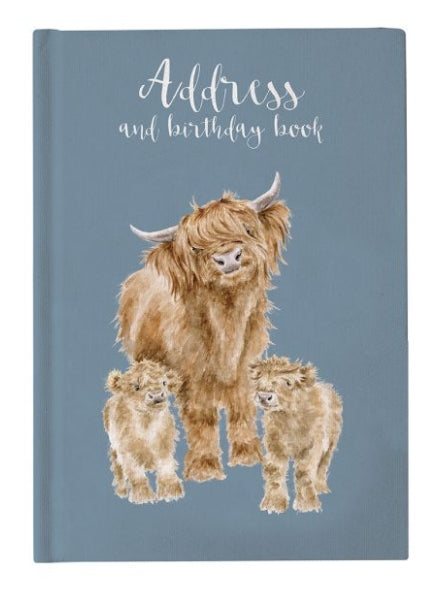 Wrendale 'The Highlander' Highland Cow Address Book