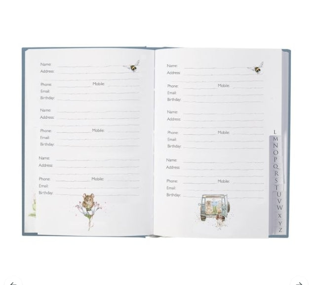 Wrendale 'The Highlander' Highland Cow Address Book
