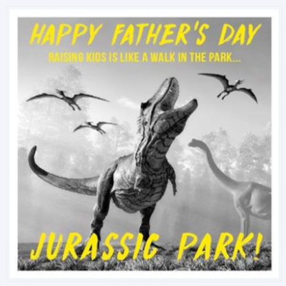 PaperLink - Jurassic Park Father's Day Card