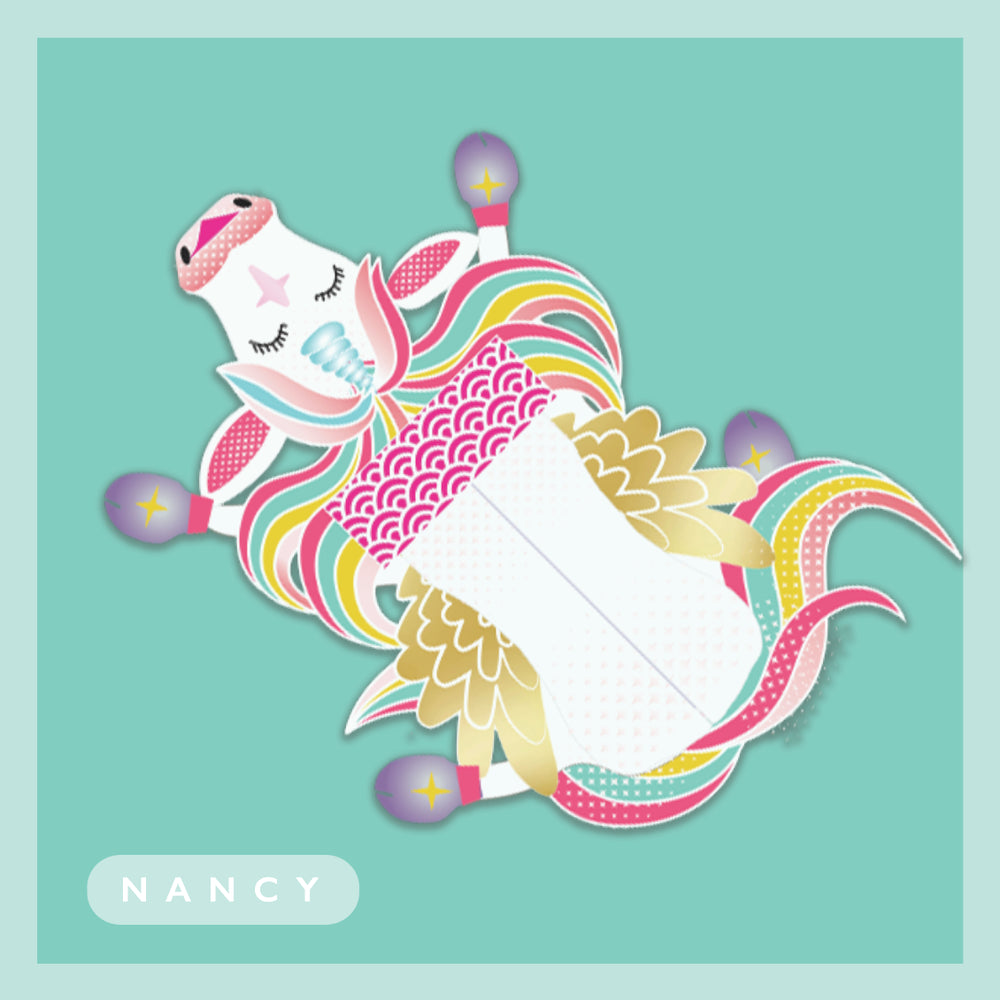 Pop-Up Sticking Card - Nancy