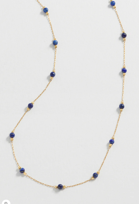 Estella Bartlett - Wellness Lapis Lazuli Gemstone Bead Necklace