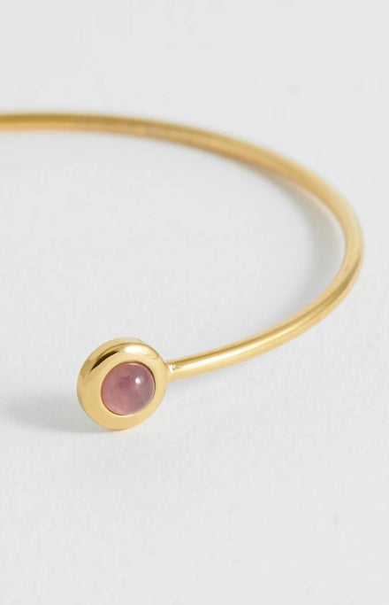 Estella Bartlett - Wellness Amethyst Open Bangle