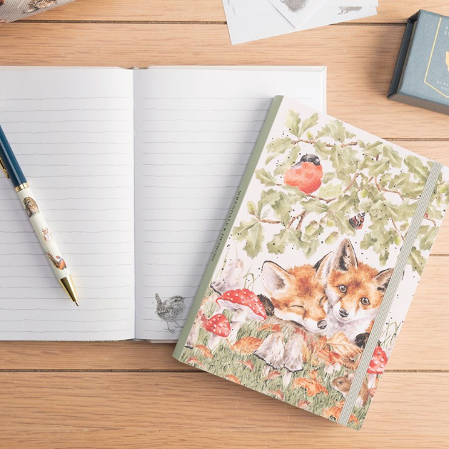 'Under the Oak Tree' Fox Flexi Notebook