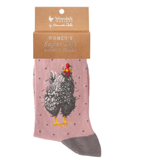 'Curious Hen' Chicken Socks