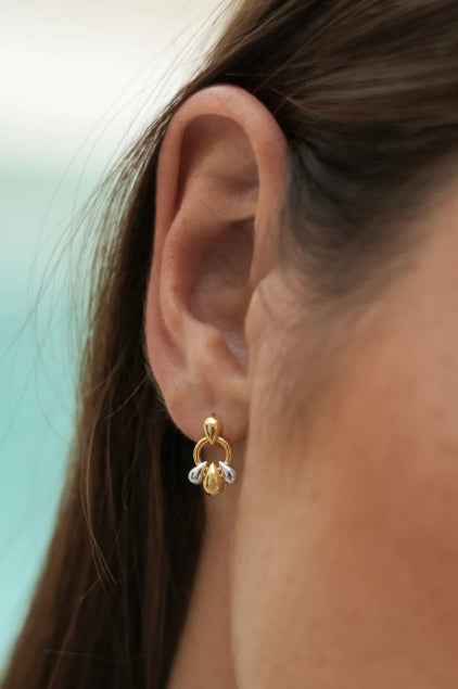 Estella Bartlett - Tiered Droplet Circle Earrings
