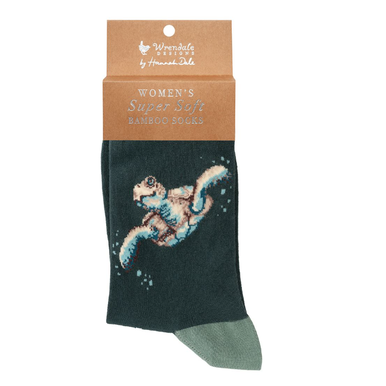 'Swimming School' Turtle Socks