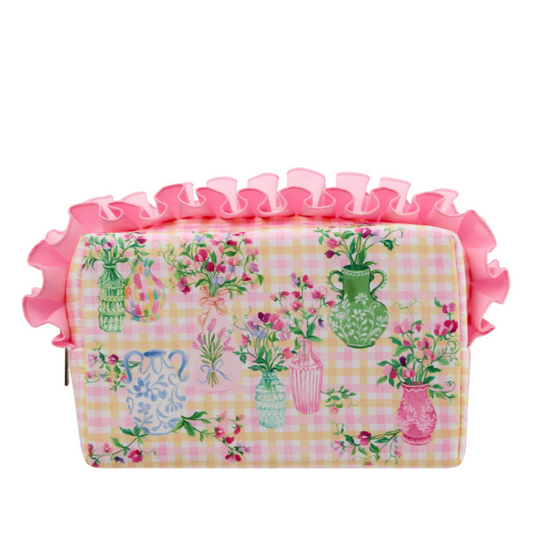 Sweet Pea Ruffle Wash Bag