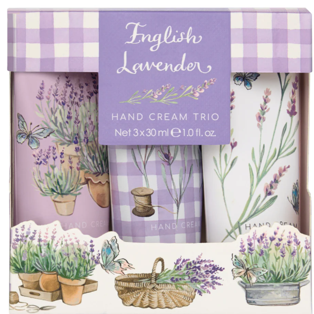 English Lavender Hand Cream Trio