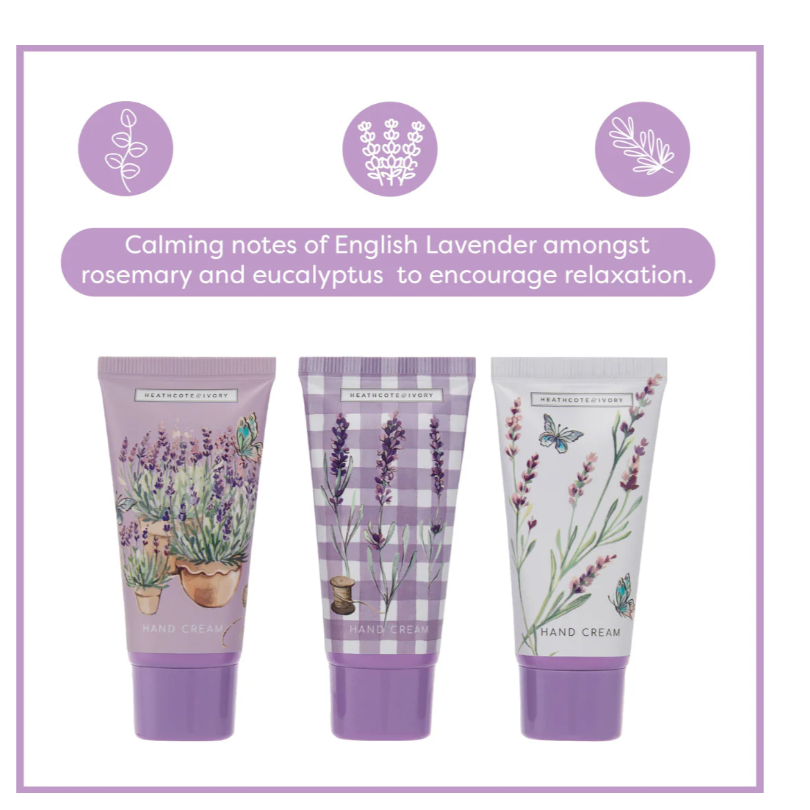 English Lavender Hand Cream Trio