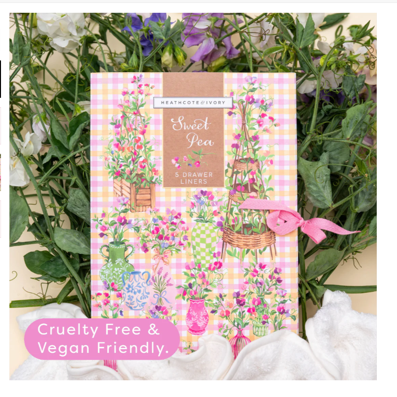 Sweet Pea Scented draw liners