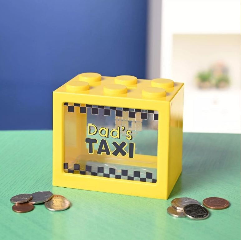 Sale - Bank Blox Yellow Money Box - Dad's Taxi