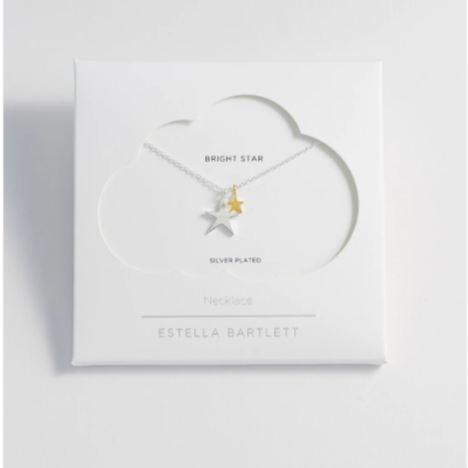 Estella Bartlett - Double Hand Drawn Star Necklace
