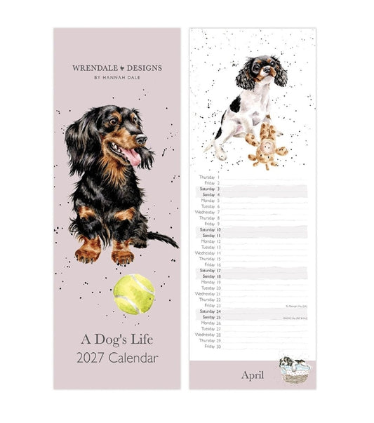 'A Dog's Life' Dog Slim Calendar 2027