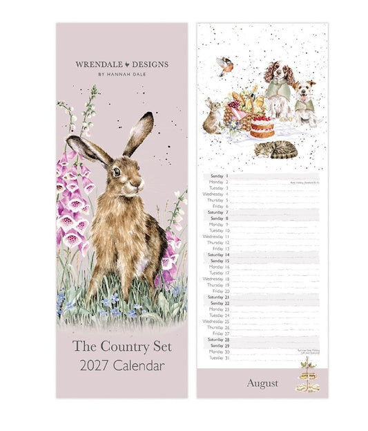 'The Country Set' Slim Calendar 2027