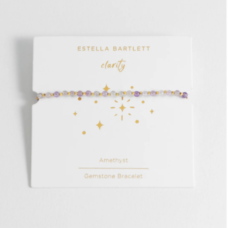Estella Bartlett - Wellness Amethyst Gemstone Amelia Bracelet