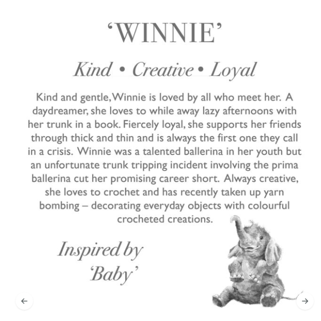 Wrendale - Winnie The Elephant