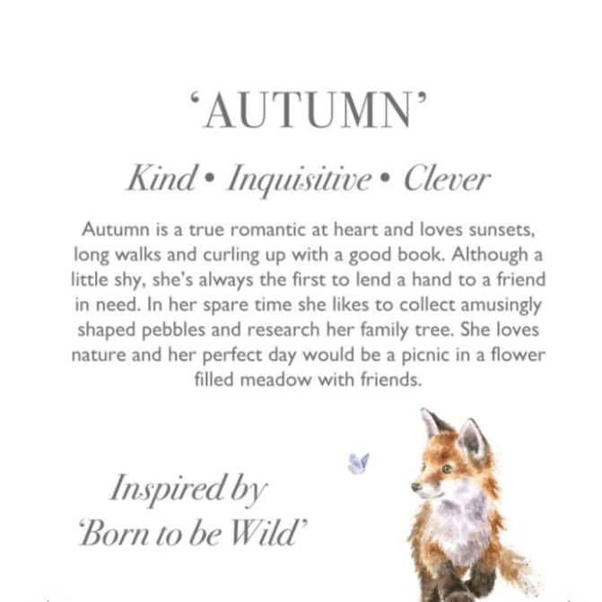 Wrendale - 'Autumn Fox Plush
