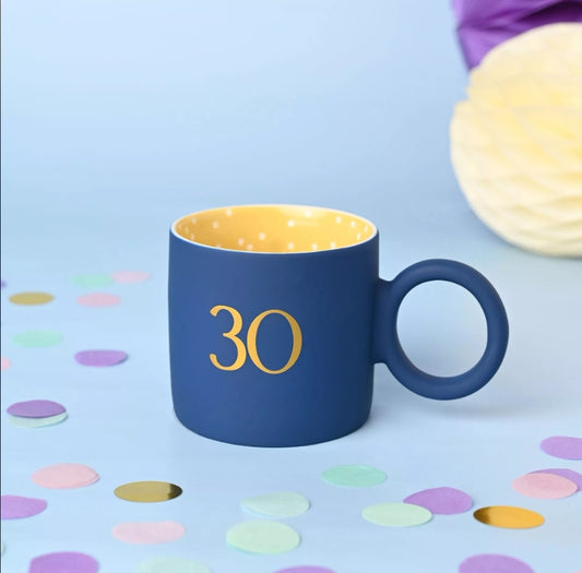 Confetti Mug - 30 Blue