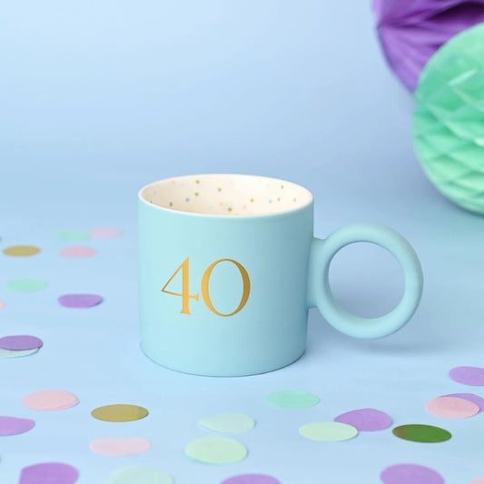 Confetti Mug - 40 Blue