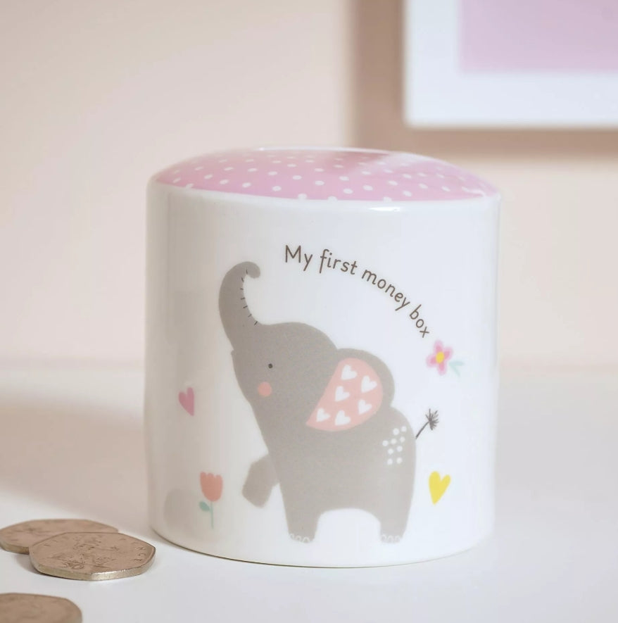 Hello Baby Money Box - Girl