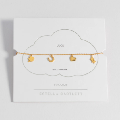 Estella Bartlett - Gold Plated Love & Luck Bracelet