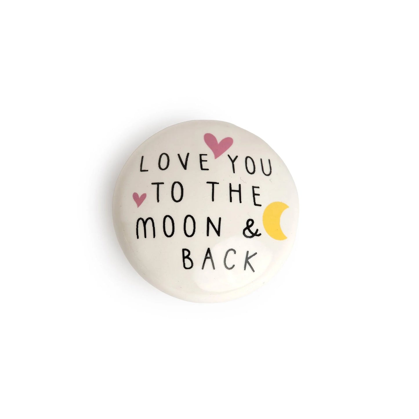 Love you to the Moon Porcelain Token